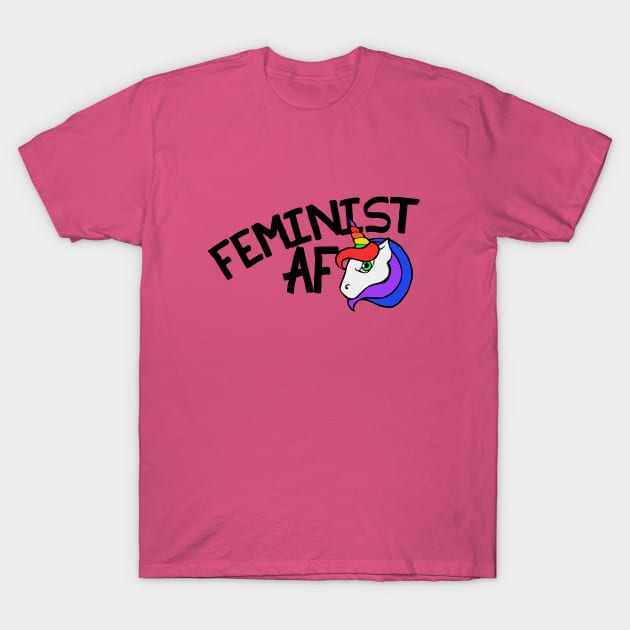 Feminist AF T-Shirt by bubbsnugg